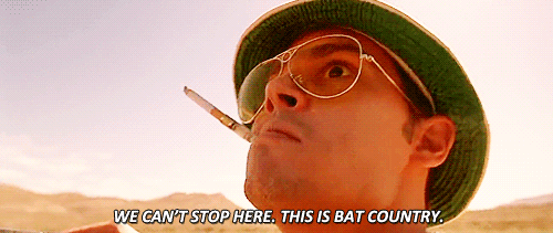 "Confounding bat country meme"