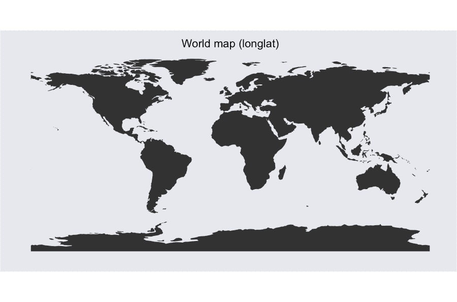 World map in ggplot